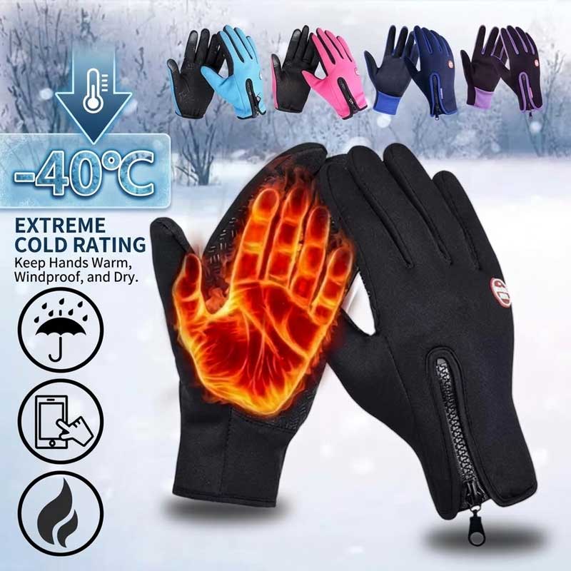 Waterproof Touchscreen Thermal Gloves — Stay Warm, Dry & Connected All Winter