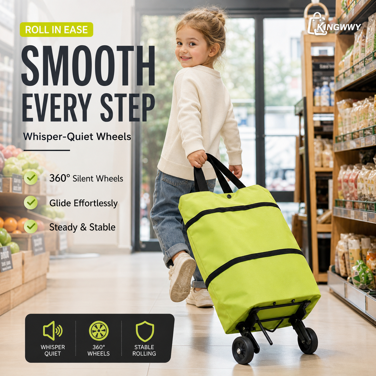 🔥HOT SALE 50% OFF🔥Novveo™ Foldable 2-in-1 Shopping Bag