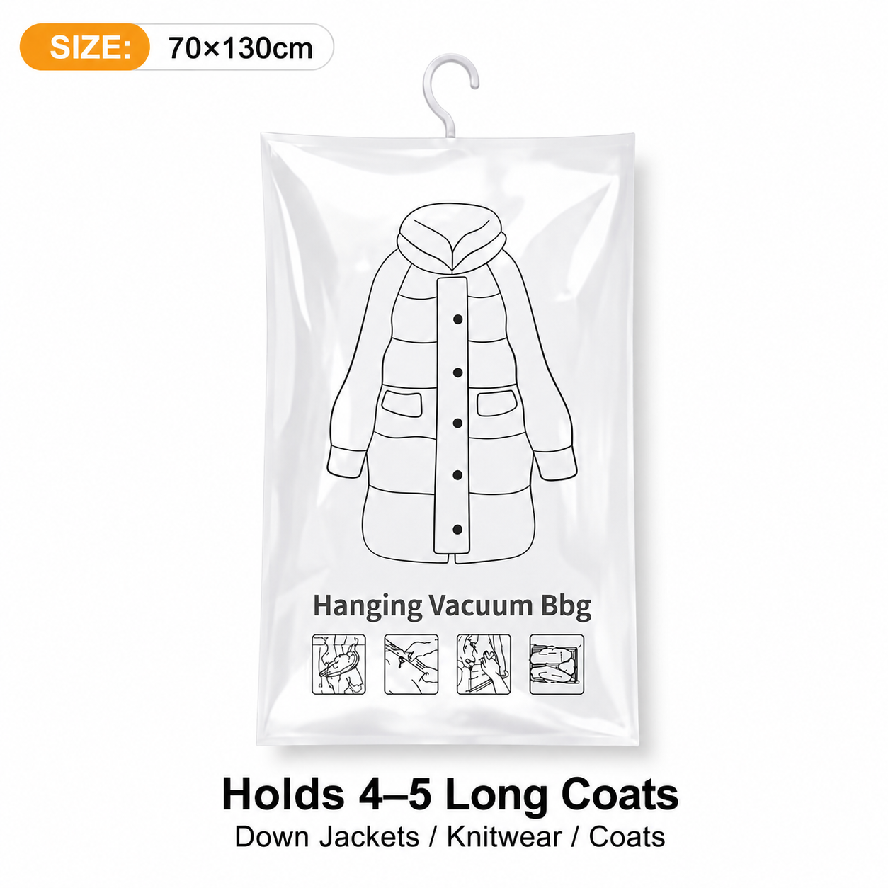 Loves™🧥Hanging Vacuum Storage Bags – Hanging Design for Wardrobe, Air Vacuum Compression, Waterproof Dustproof & Space-Saving 🧹