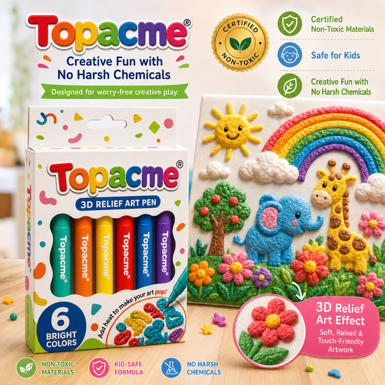 Save 50% by ordering today丨Loves™ 3D Relief Art Pen – Turn Flat Drawings Into Touchable 3D Art🪄