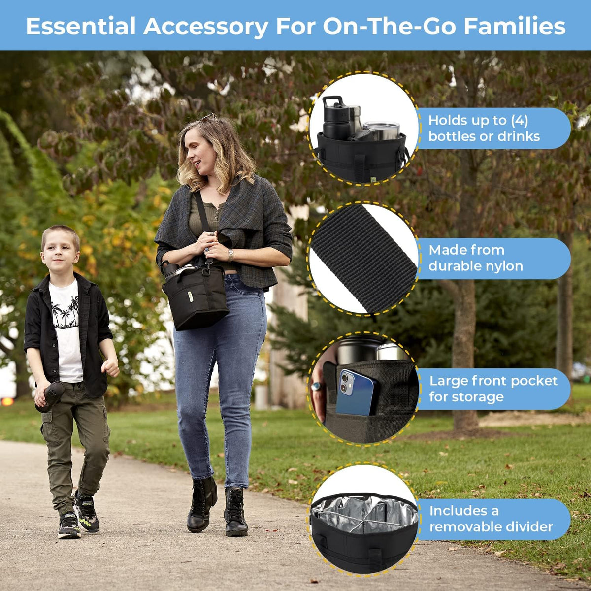 Loves™ 4-Bottle Carrier Bag – Stay Organized Anywhere