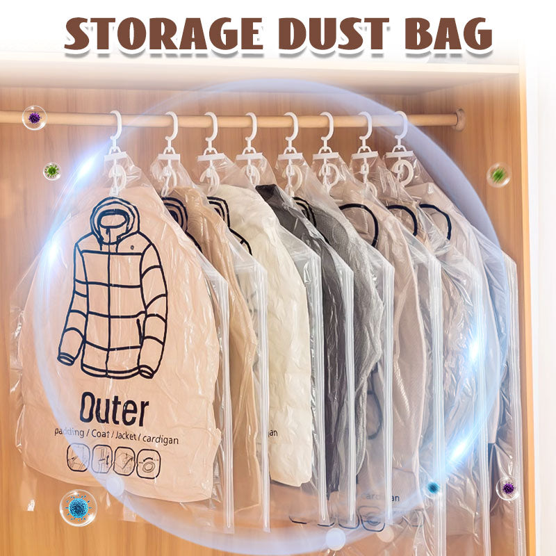 Loves™🧥Hanging Vacuum Storage Bags – Hanging Design for Wardrobe, Air Vacuum Compression, Waterproof Dustproof & Space-Saving 🧹