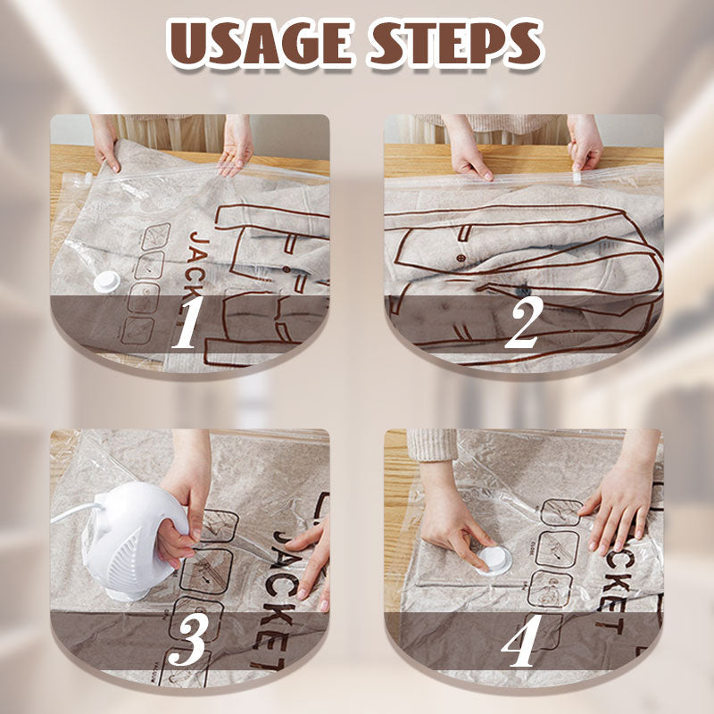 Loves™🧥Hanging Vacuum Storage Bags – Hanging Design for Wardrobe, Air Vacuum Compression, Waterproof Dustproof & Space-Saving 🧹