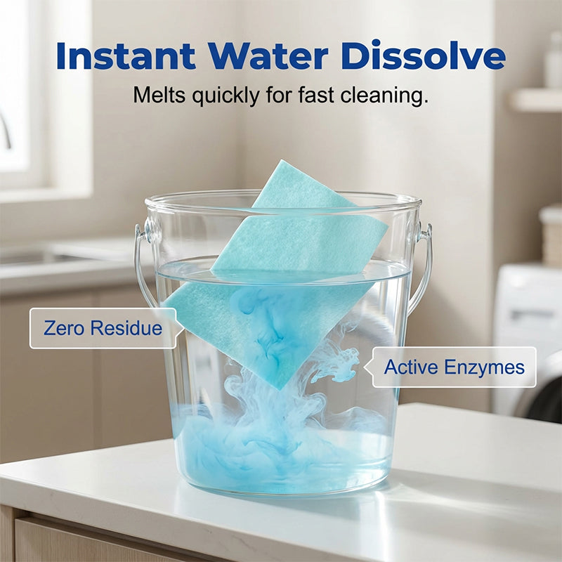 Loves™ Water-Soluble Floor Cleaning Sheets — Deep Clean, Zero Mess